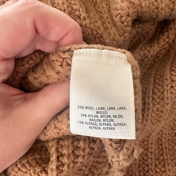 Anthropologie Moth Shaker Stitch Teddy Brown Sweater Vest Jumper - Picture 8 of 8